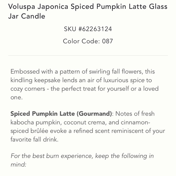 Spiced Pumpkin Latte Glass Candle - Picture 3 of 6